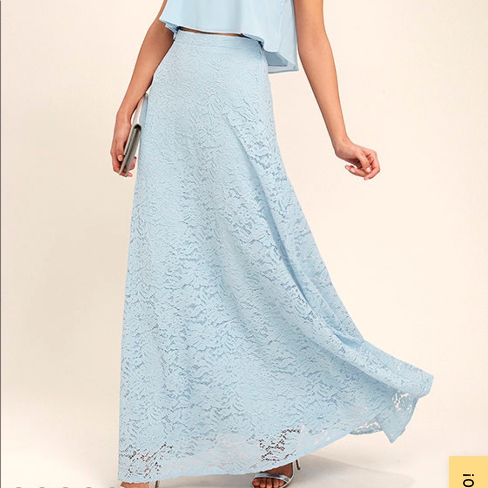 Lulu’s Love at First Sight Lace Maxi Skirt